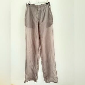 Silk Organza Lapointe Straight Leg Pant